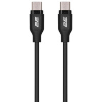 Кабель заряджання/синхронізації 1м 60Вт чорний 2E Type-C Glow USB-C > USB-C Кабель заряджання/синхронізації 1м 60Вт чорний 2E Type-C Glow USB-C > USB-C