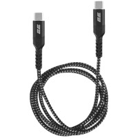 Кабель зарядки/синхронизации 1м 240Вт плетеный черный 2E Type-C USB-C > USB-C Кабель зарядки/синхронизации 1м 240Вт плетеный черный 2E Type-C USB-C > USB-C