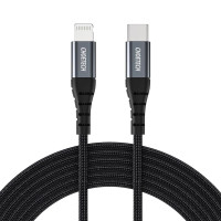 Кабель Choetech IP0041 Black Type-C to Lightning MFI 2m Кабель Choetech IP0041 Black Type-C to Lightning MFI 2m