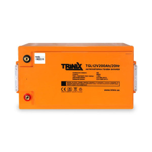 Аккумуляторная батарея гелевая 12В 200Аг Trinix TGL12V200Ah/20Hr GEL Super Charge