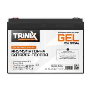 Акумуляторна батарея гелева 12В 100Аг Trinix TGL12V100Ah/20Hr GEL