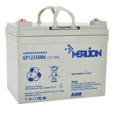 Аккумуляторная батарея MERLION AGM GP12330M6 12 V 33 Ah Аккумуляторная батарея MERLION AGM GP12330M6 12 V 33 Ah