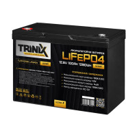 Акумуляторна батарея літій-залізо-фосфатна 12.8В 100Аг Trinix TLFP-12100 Ultra LiFePO4 Акумуляторна батарея літій-залізо-фосфатна 12.8В 100Аг Trinix TLFP-12100 Ultra LiFePO4