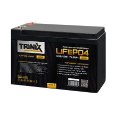 Аккумуляторная батарея литий-железо-фосфатная 12.8В 6Ач Trinix TLFP-1206 Ultra LiFePO4 Аккумуляторная батарея литий-железо-фосфатная 12.8В 6Ач Trinix TLFP-1206 Ultra LiFePO4
