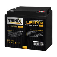 Аккумуляторная батарея литий-железо-фосфатная 12.8В 42Ач Trinix TLFP-1242 Ultra LiFePO4 Аккумуляторная батарея литий-железо-фосфатная 12.8В 42Ач Trinix TLFP-1242 Ultra LiFePO4