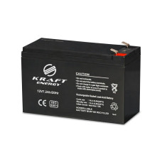Аккумуляторная батарея 12В 7.2А Kraft 12V7.2Ah/20Hr AGM свинцово-кислотная Аккумуляторная батарея 12В 7.2А Kraft 12V7.2Ah/20Hr AGM свинцово-кислотная