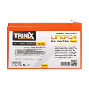Акумуляторна батарея літій-залізо-фосфатна 12.8В 10А*год Trinix TLFP-1210S Ultra LiFePO4