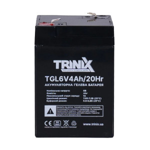 Аккумуляторная батарея гелевая 6В 4Ач Trinix TGL6V4Ah/20Hr GEL