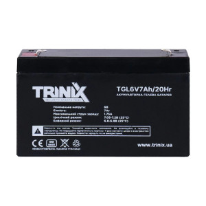 Аккумуляторная батарея гелевая 6В 7Ач Trinix TGL6V7Ah/20Hr GEL
