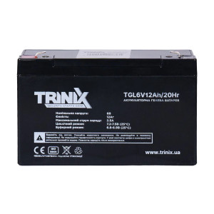 Аккумуляторная батарея гелевая 6В 12Ач Trinix TGL6V12Ah/20Hr GEL