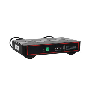 Источник бесперебойного питания DC UPS Kraft KRF-MUPS-1812 5V/9V/12V/24V/PoE, LiFePO4 2*6Ah, для роутера и медиаконвертера
