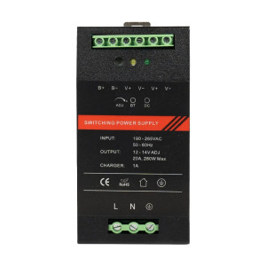 Джерело безперебійного живлення Kraft PSU-1220DIN з кріпленням на DIN-рейку