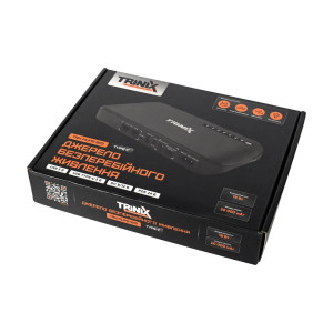Джерело безперебійного живлення DC UPS Trinix TRX-MUPS-1812 Type-C (20000mAh LiFePo4) 5V/9V/12V/48V/PoE, LiFePo4 4*5Ah