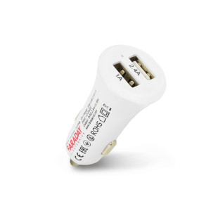 Автомобильное зарядное устройство Faraday Electronics 18W/USB/2.4A+1A car с 2 USB выходами 2.4А и 1А