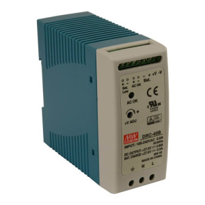 Блок питания с функцией UPS DRC-40B Mean Well на DIN-рейке