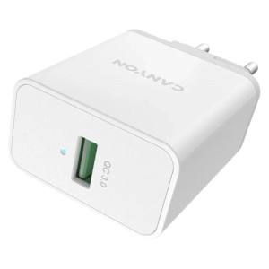 Сетевое зарядное устройство Canyon H-24 white (QC 24W)