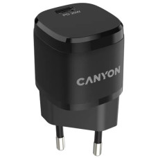 Мережевий зарядний пристрiй Canyon H-08 black (PD 20W) Мережевий зарядний пристрiй Canyon H-08 black (PD 20W)