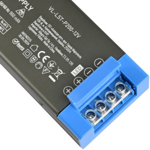 Блок питания для LED ленты VIDEX (VL-LST-P200-12V) DC12V 16.6A 200W IP20
