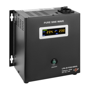 ИБП с правильной синусоидой 12V LPA-W-PSW-500VA(350Вт) 2A/5A/10A