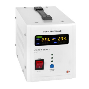 ДБЖ з правильною синусоїдою 12V LPY-PSW-500VA+ (350Вт) 5A/10A