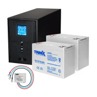 Комплект резервного живлення: Kraft PSW2000VA/1600W(LCD)24V UPS + гелева батарея 1905 Вт*г Комплект резервного живлення: Kraft PSW2000VA/1600W(LCD)24V UPS + гелева батарея 1905 Вт*г