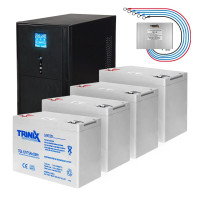 Комплект резервного живлення: Kraft PSW3000VA/2400W(LCD)48V UPS + гелева батарея 2286 Вт*г Комплект резервного живлення: Kraft PSW3000VA/2400W(LCD)48V UPS + гелева батарея 2286 Вт*г