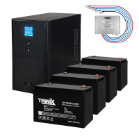 Комплект резервного живлення: Kraft PSW3000VA/2400W(LCD)48V UPS + батарея 5080 Вт*г Комплект резервного живлення: Kraft PSW3000VA/2400W(LCD)48V UPS + батарея 5080 Вт*г