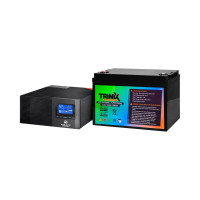 Комплект резервного живлення: інвертор Kraft KRF-AVR600VA/500W-12V + акумулятор 100Аг Trinix LFP 12V100Ah LiFePo4 Комплект резервного живлення: інвертор Kraft KRF-AVR600VA/500W-12V + акумулятор 100Аг Trinix LFP 12V100Ah LiFePo4