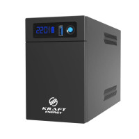 Джерело безперебійного живлення Kraft KRF-1200VA/720W(LED)LiFePO4 UPS Джерело безперебійного живлення Kraft KRF-1200VA/720W(LED)LiFePO4 UPS