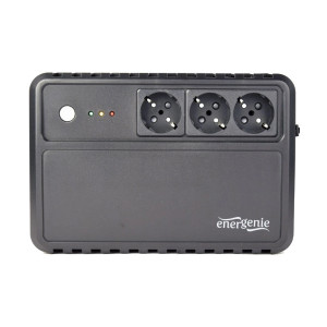 Джерело безперебійного живлення EnerGenie EG-UPS-3SDT600-01 600ВA апроксимована синусоїда