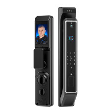 Замок біометричний автономний Trinix TRL-8801BTV Black з Bluetooth, розпізнаванням облич, зчитувачем відбитків пальців і карт Mifare Замок біометричний автономний Trinix TRL-8801BTV Black з Bluetooth, розпізнаванням облич, зчитувачем відбитків пальців і карт Mifare