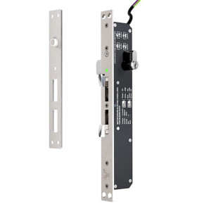 Електроригельний замок YLI Electronic YB-241DMD (LED) врізний із подвійним ригелем