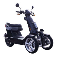 Электроскутер VIGOROUS V28 3000W 72V 40Ah трехколесный