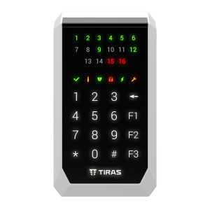 Клавіатура Tiras K-PAD16 Black на 16 індикаторів зон