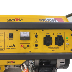 Бензиновый генератор BISON BS6500E максимальная мощность 5.5 кВт