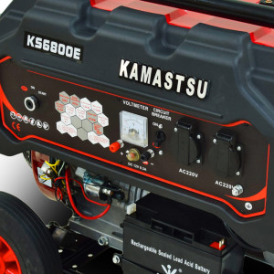 Бензиновый генератор Kamastsu KS6800E максимальная мощность 5.5 кВт