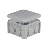 Коробка розподільча зовнішня 85×85×40 мм IP55 з кришкою UNIKA IB005 Коробка розподільча зовнішня 85×85×40 мм IP55 з кришкою UNIKA IB005