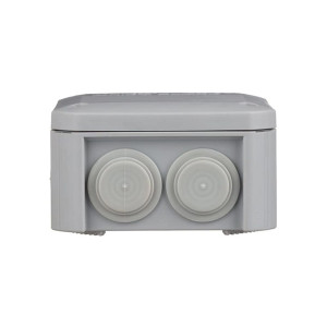 Коробка розподільча зовнішня 85×85×40 мм IP55 з кришкою UNIKA IB005