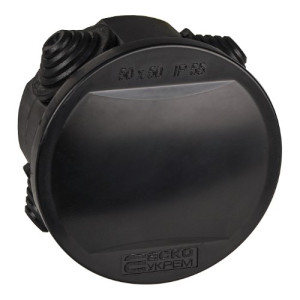 Распределительная коробка АСКО-УКРЕМ серии UAtmo Jet Black 50*50 (уп 25шт)