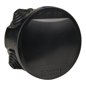 Распределительная коробка АСКО-УКРЕМ серии UAtmo Jet Black 50*50 (уп 25шт)