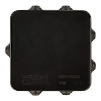 Розподільча коробка АСКО-УКРЕМ серії UAtmo Jet Black 85*85*50 (уп 20шт)