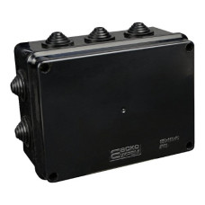 Распределительная коробка АСКО-УКРЕМ серии UAtmo Jet Black 150*110*70 (уп 10шт)