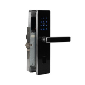 Электромеханический замок автономный Trinix TRL-5301BT Silver с Bluetooth и считывателем Mifare