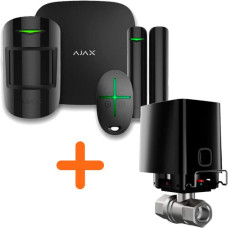 Комплект сигналізації Ajax StarterKit 2 + WaterStop 1" Black