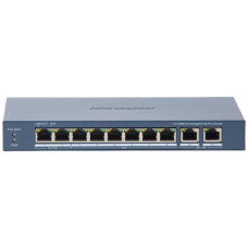 Комутатор Hikvision DS-3E0310HP-E(C) POE 10 портів некерований