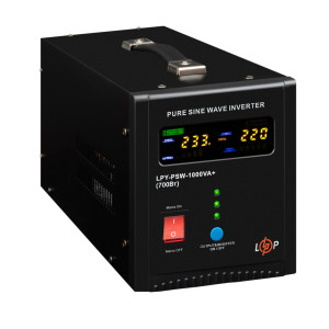 ИБП LogicPower LPY-PSW-1000VA+ (700Вт) 10A/20A с правильной синусоидой 12V