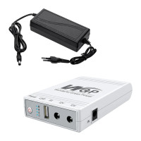 Комплект Mini UPS з блоком живлення: Mini UPS WGP UPS103A 10400mAh 5V/12V/12V та блок живлення Kraft KRF-1203PS 12V/3A Комплект Mini UPS з блоком живлення: Mini UPS WGP UPS103A 10400mAh 5V/12V/12V та блок живлення Kraft KRF-1203PS 12V/3A