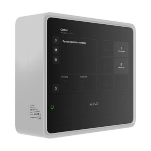 Беспроводной ППКП Ajax EN54 Fire Hub Jeweller White с Wi-Fi, 2G/4G, Ethernet, поддержкой до 200 устройств и 40 пожарных зон
