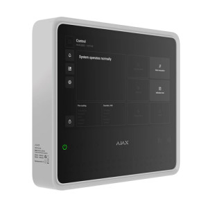 Беспроводной ППКП Ajax EN54 Fire Hub Jeweller White с Wi-Fi, 2G/4G, Ethernet, поддержкой до 200 устройств и 40 пожарных зон
