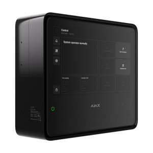 Беспроводной ППКП Ajax EN54 Fire Hub Jeweller Black с Wi-Fi, 2G/4G, Ethernet, поддержкой до 200 устройств и 40 пожарных зон